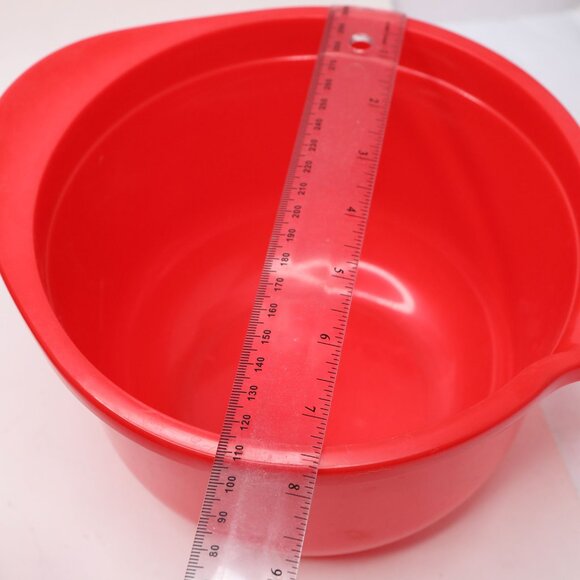 Vintage Rosti Denmark Red Mixing Bowls Set of 3 Lightweight 1980s Erik Lehmann - Picture 8 of 14